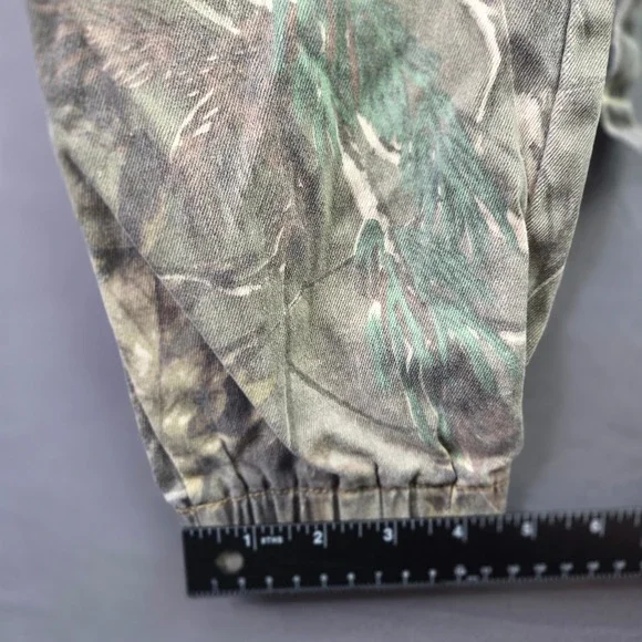 Telepatia Camo Cargo Joggers Mens Small Green Brown Tree Forest Utility Pants - Picture 6 of 9